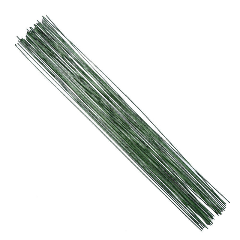 DECORA 18 Gauge Dark Green Floral Paper Wrapped Wire 16 inch,50/Package - NewNest Australia