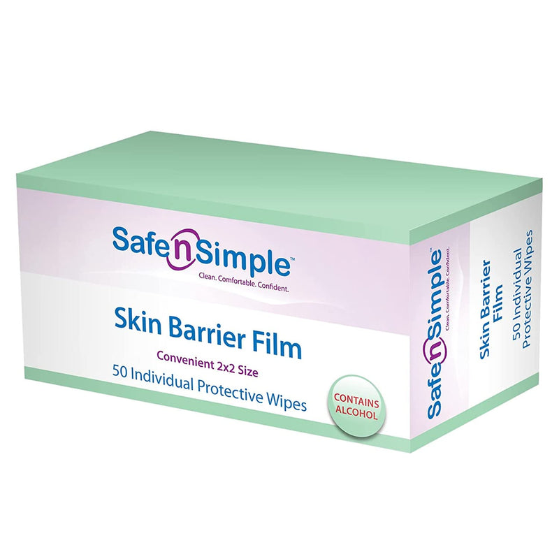 Safe n' Simple Simpurity Skin Barrier Wipes, Quick Drying No Sting Skin Prep Wipes, Large Size Skin Prep Protective Wipes, 2x2 Ostomy Wipes - NewNest Australia