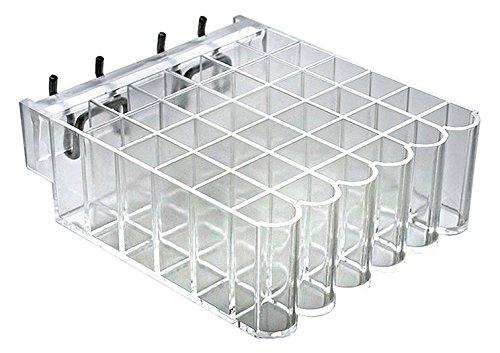 Azar Displays 225526-2pack 36-Compartment Cosmetic Tray for Pegboard, Slatwall/Counter Top (Pack of 2) - NewNest Australia