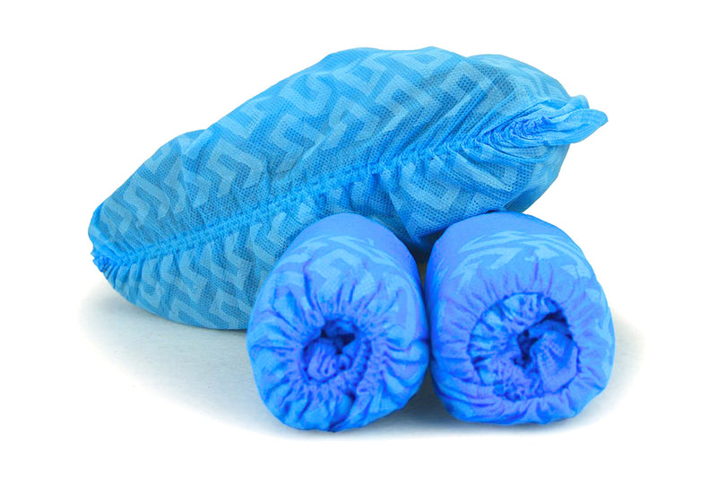 G & F Products - 13033 Premium 100 Pack (50 Pairs ) Disposable Boot & Shoe Covers Slip - Resistant fits up to size 11 US Men and 13 US Women, Blue, Large Slip-resistant Large 100 Pack - NewNest Australia