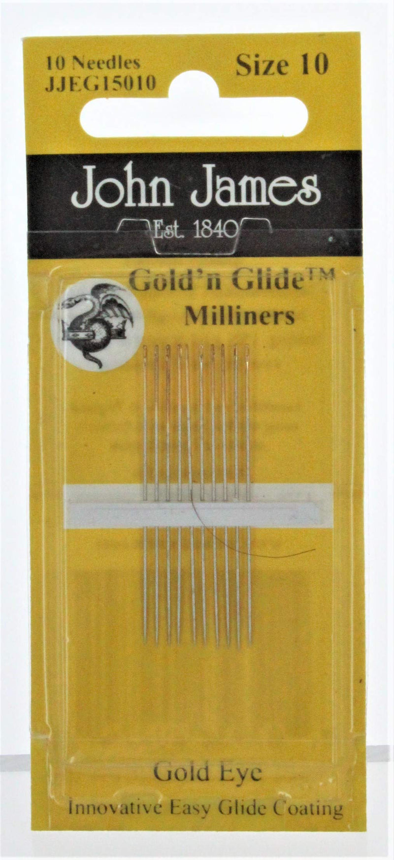 Gold'N Glide Milliners Needles -Size 10 10/Pkg - NewNest Australia