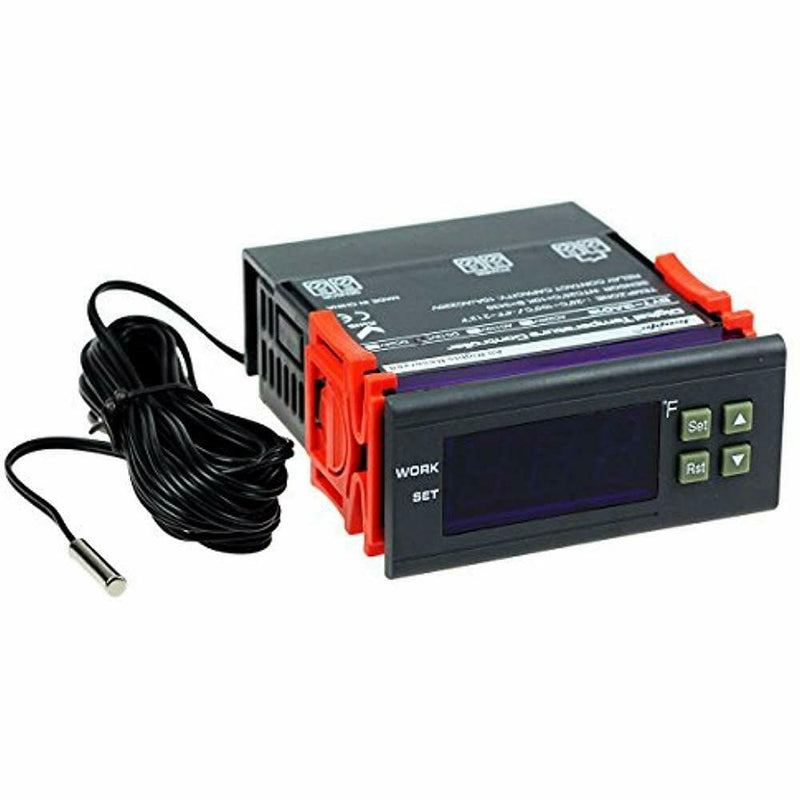 bayite DC 12V Fahrenheit Digital Temperature Controller 10A 1 Relay with Sensor - NewNest Australia