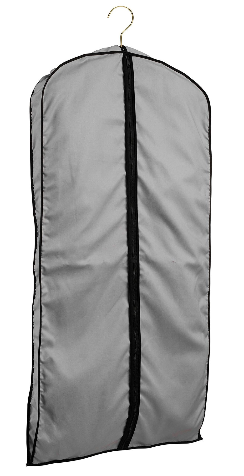 NewNest Australia - TUVAINC Tuva Breathable Cotton Long Dress, Fur Coat or Suit/Tuxedo Garment Bag, 60 Inch, Grey 