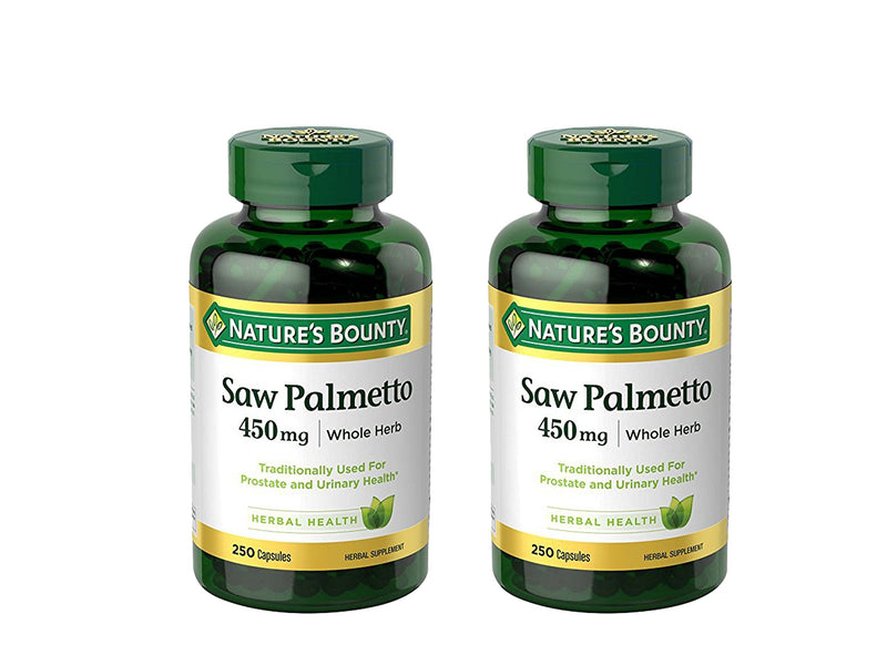 Nature's Bounty Saw Palmetto 450 mg Capsules 250 ea (Pack of 2) - NewNest Australia