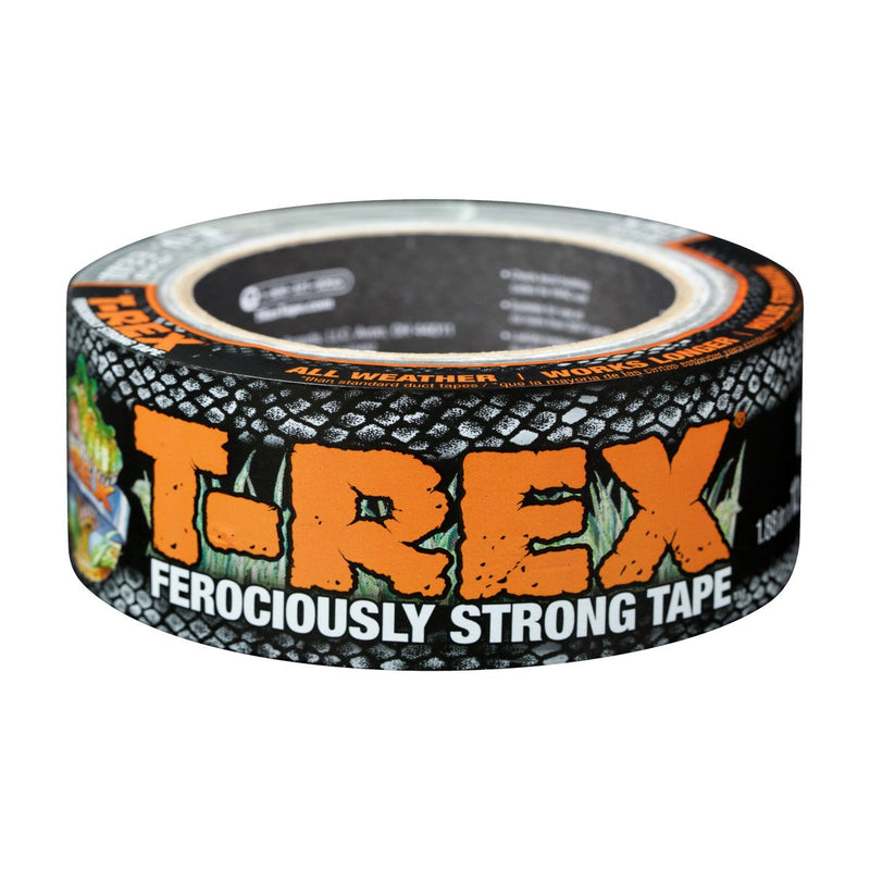 T-REX Ferociously Strong Tape, Duct Tape with UV Resistant & Waterproof Backing for Wood Brick Concrete and More, 12 yd. x 1.88", Gunmetal Gray, 1-Roll (241309) 1-Roll, 12 Yards x 1.88" - NewNest Australia