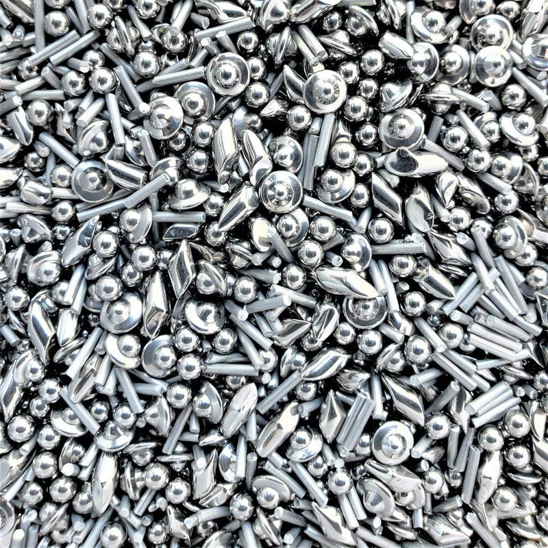 1 LB 1/8" Stainless Steel Tumbling Media Shot Jewelers Mix 4 Shapes Tumbler Finishing - NewNest Australia