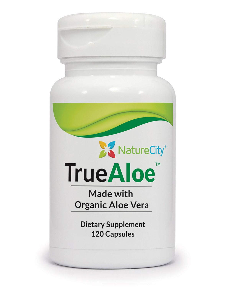 True-Aloe 40,000mg Gel Equivalent Per Capsule – Made with Organic Aloe Vera (120 Capsules) 1 - NewNest Australia