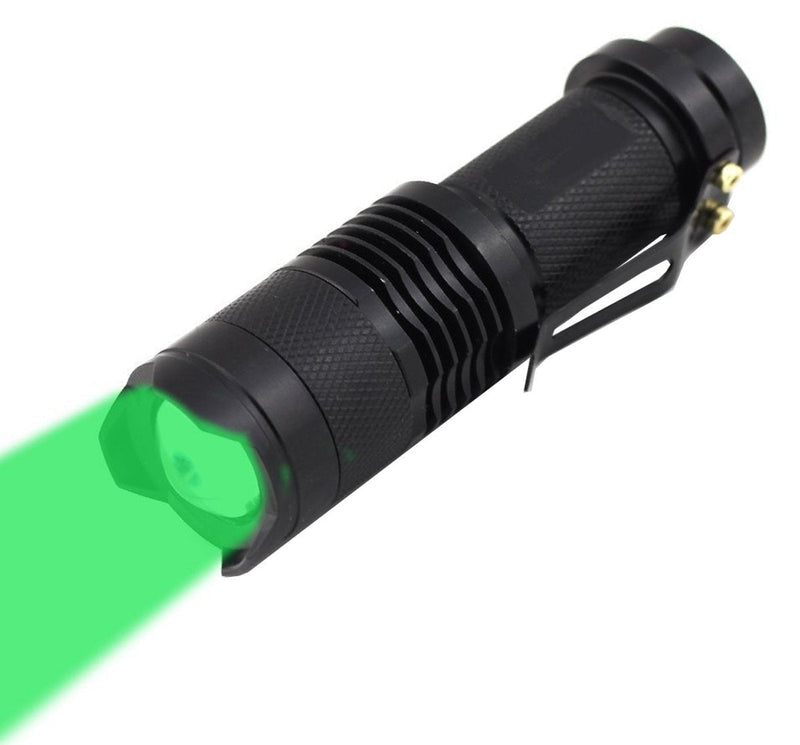 WAYLLSHINE 3 Mode Green Light Flashlight Scalable Green Led Flashlight Green Flashlight for Hunting and Night Vision - NewNest Australia