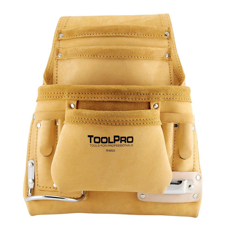 ToolPro Top Grain Leather Tool and Nail Pouch - NewNest Australia