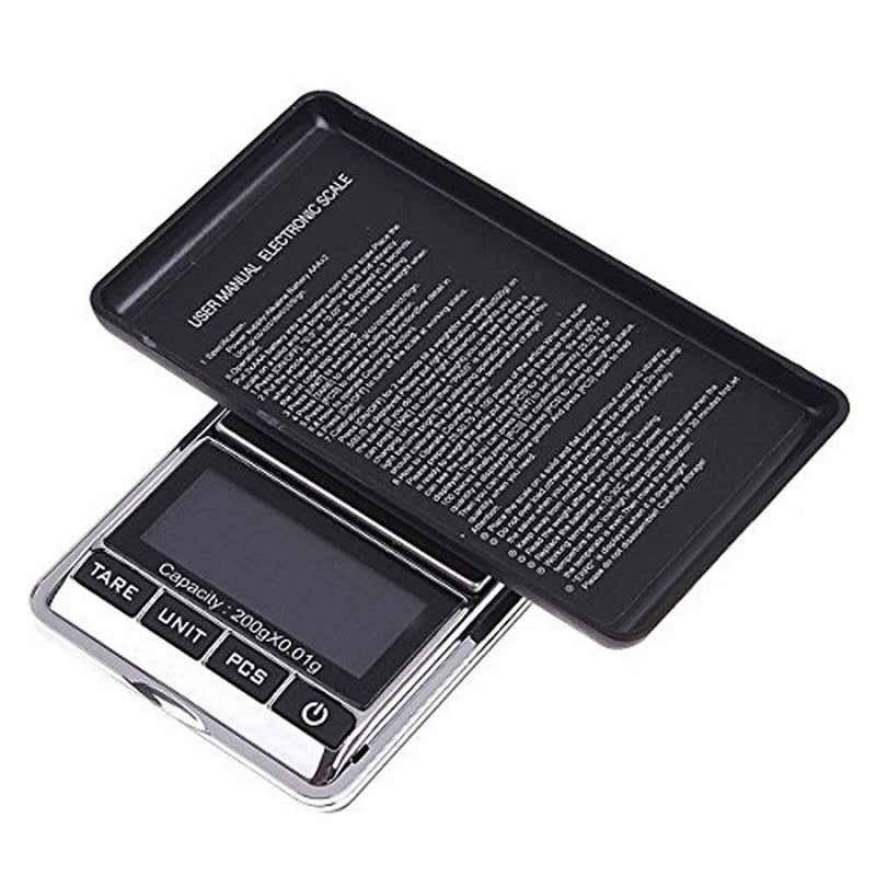 Mini Chrome 200g by 0.01gm Digital Jewerly Pocket Gram Scale - NewNest Australia