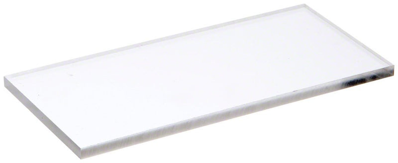 NewNest Australia - Plymor Clear Acrylic Rectangular Polished Edge Display Base, 0.25" H x 6" W x 3" D 1 .25" x 6" x 3" 