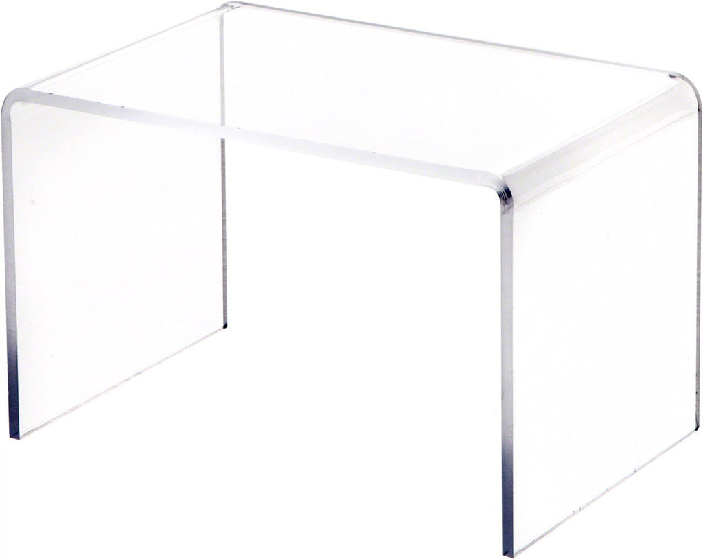 NewNest Australia - Plymor Clear Acrylic Small Rectangular Display Riser, 5 inch Height x 7.5 inch Width x 5 inch Depth (3/16 inch Thick) 1 5" x 7.5" x 5" 