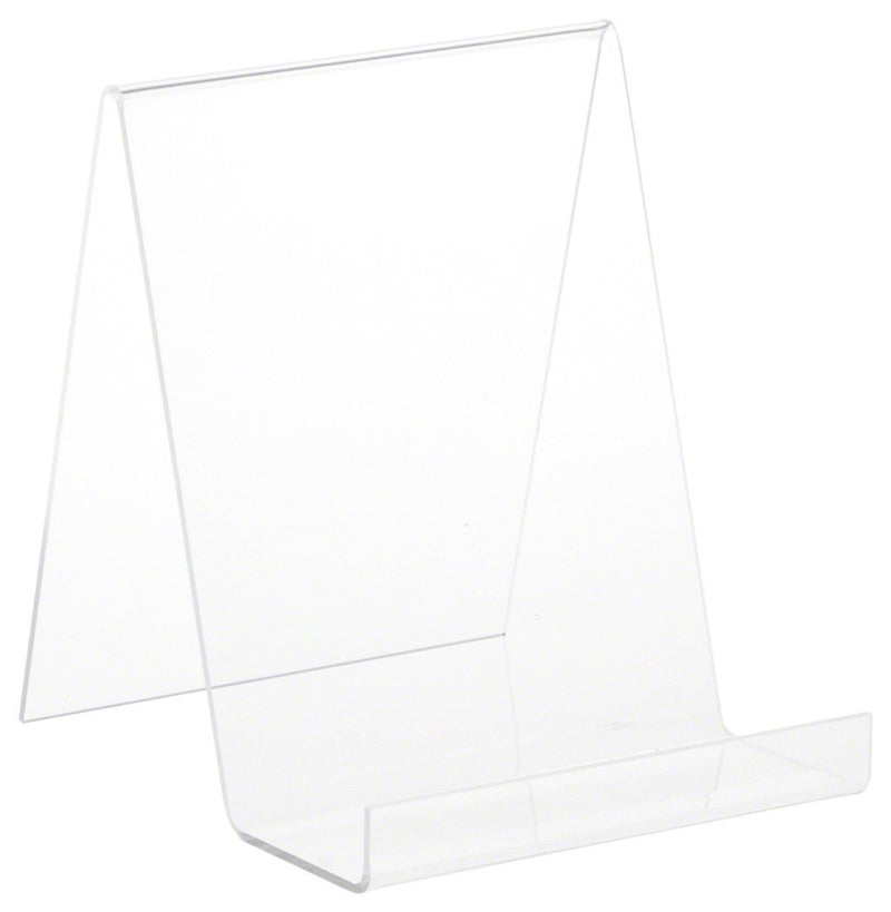 NewNest Australia - Plymor Clear Acrylic Flat Back Display Easel with 2.5" Box Ledge, 7.25" H x 6" W x 7" D 1 7.25" x 6" x 7" 