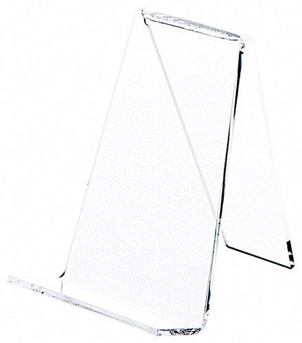 NewNest Australia - Plymor Clear Acrylic Book Easel with 1.125" Flat Ledge, 3.625" W x 4.25" D x 4.875" H 3.625" x 4.25" x 4.875" 