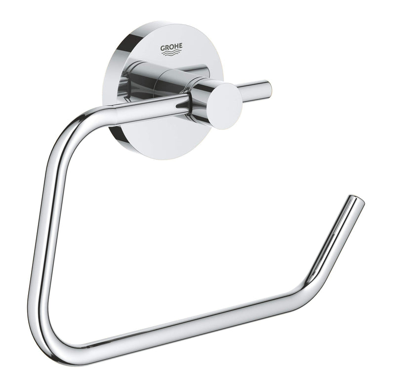 Grohe 40689001 Essentials Pivoting Toilet Paper Holder, Starlight Chrome - NewNest Australia