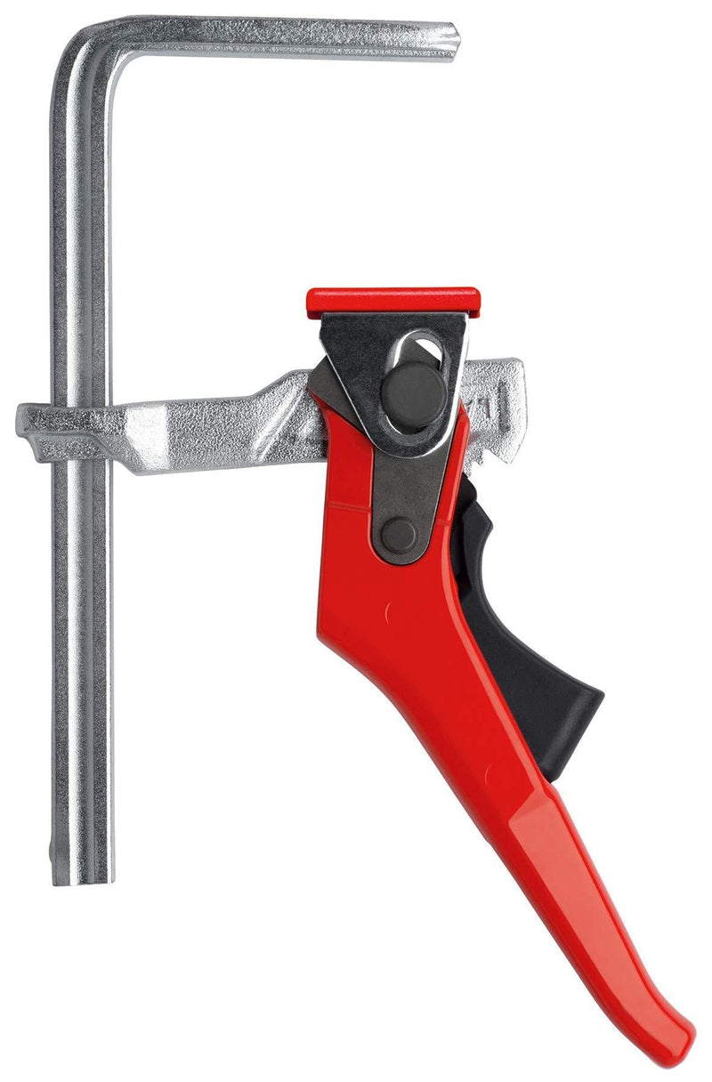 Bessey GTR16S6H All Steel Ratcheting Table Clamp with 6 5/16" Capacity x 2 5/16" Throat Depth & 540 lb Clamping Force, Red/Silver - NewNest Australia