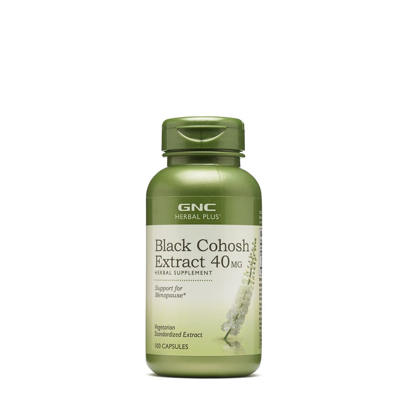 GNC Herbal Plus Black Cohosh Extract 40mg, 100 Capsules, Support for Menopause - NewNest Australia