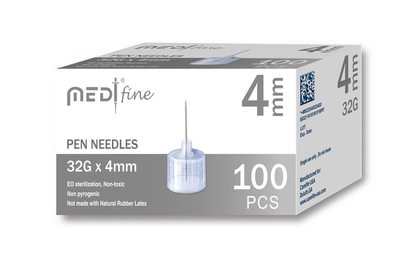 MedtFine Insulin Pen Needles (32G 4mm) - NewNest Australia