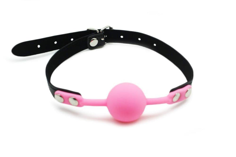 Ball Gag Pink Silicone Gag by HappyNHealthy 1.67 Inch Without Nipple Clamp - NewNest Australia