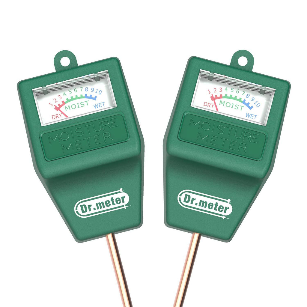 Soil Moisture Meter-2 Packs Soil Test Kit for Garden Lawn Farm Indoor & Outdoor Use-Dr.meter Moisture Meter for Plants-Soil Tester Hygrometer Sensor for Plant Care-Plant Water Meter-No Battery Needed - NewNest Australia