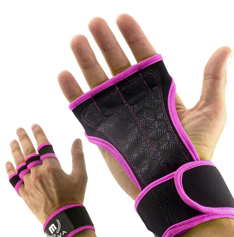 Cross Training Gloves with Wrist Support for WODs,Gym Workout,Weightlifting & Fitness-Silicone Padding, No Calluses-Suits Men & Women-Weight Lifting Gloves for a Strong Grip Pink Medium - NewNest Australia