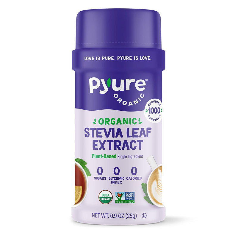 Pyure Organic Stevia Sweetener Extract Powder- 100% Stevia Leaf Extract, No Fillers, 300x Sweeter Than Sugar, 1,000 Servings - NewNest Australia