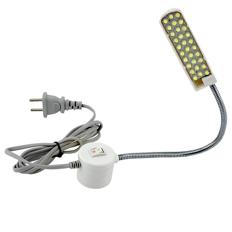 Bonlux LED Sewing Machine Light Working Gooseneck Lamp 30 LEDs, with Magnetic Mounting Base for Home or Sewing Machine (30 LEDs) 2W Grey - NewNest Australia
