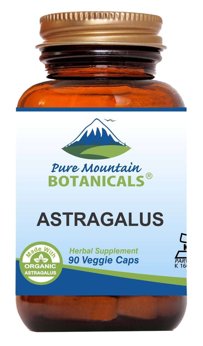 Astragalus Root Capsules - 90 Kosher Vegan Caps with 470mg Organic Astragalus - NewNest Australia
