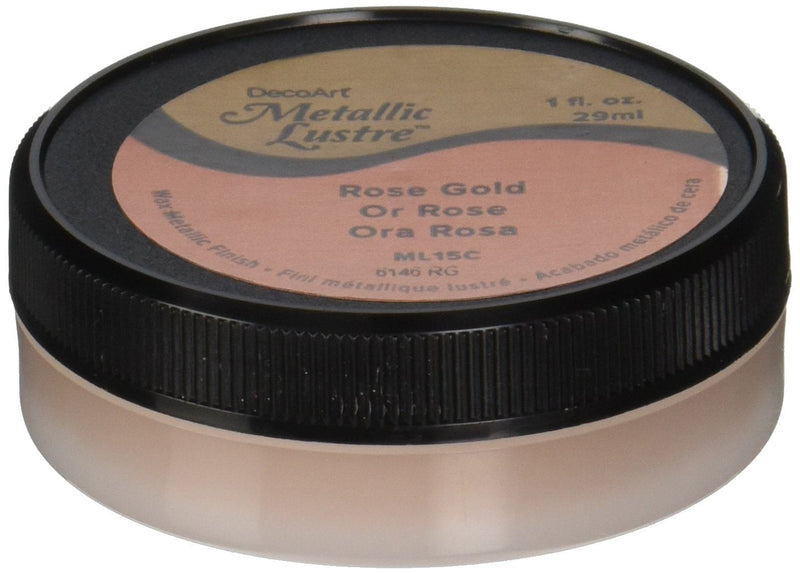 Deco Art Metallic Lustre Wax Finish, 1 oz, Rose Gold - NewNest Australia