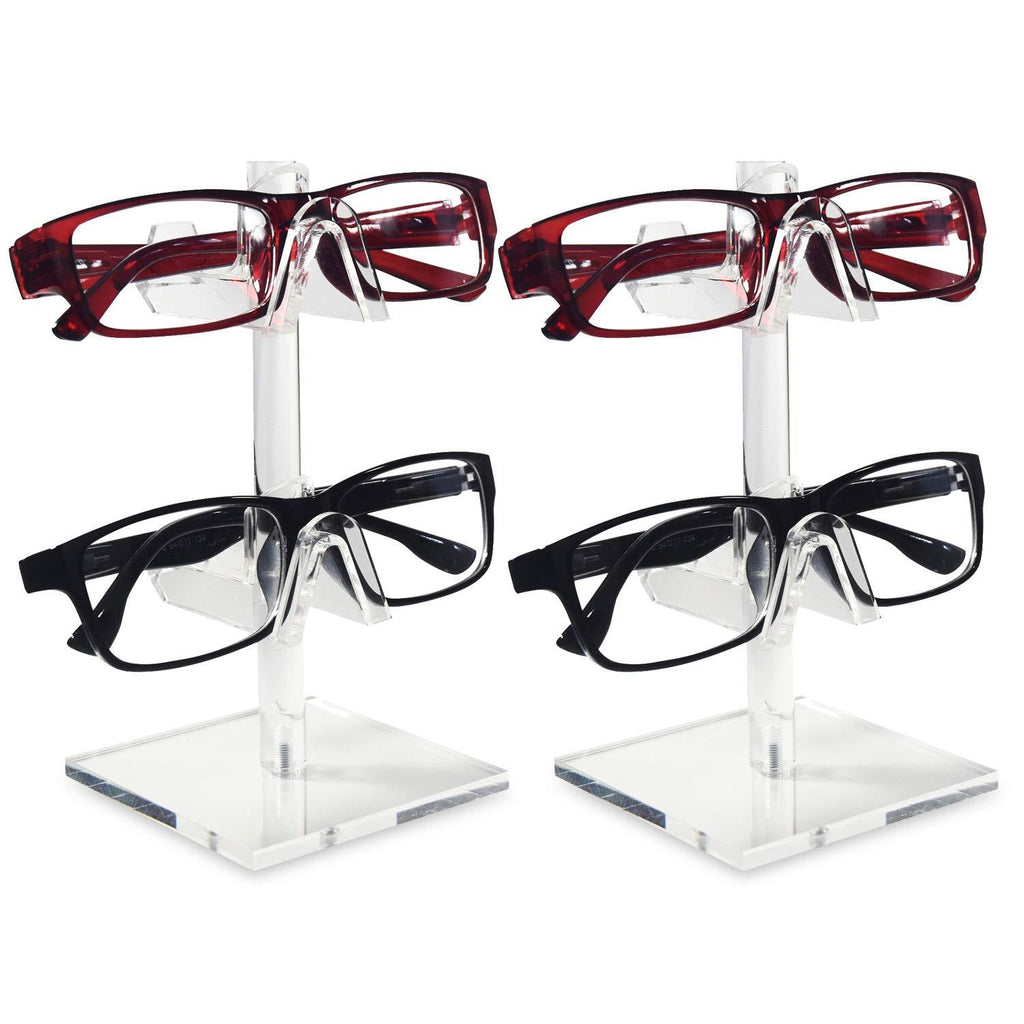 NewNest Australia - Mooca 2 Piece Acrylic Eyeglasses Frame Riser Display Stand (2 Frames for Each Holder) 2 Frame Stand, 2 Pcs 