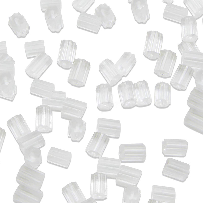 TOAOB 144pcs Clear Plastic Rubber Safety Earring Backs Soft Silicone Ear Nut Stoppers Replacement 2.5x3.5mm for Fish Hooks Earring Post Studs 144 - NewNest Australia