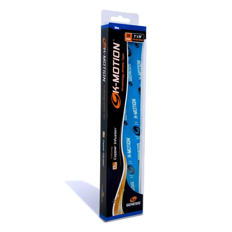 Genesis K-Motion Tape with Copper Infuzion- Blue Pre-Cut Pack - NewNest Australia