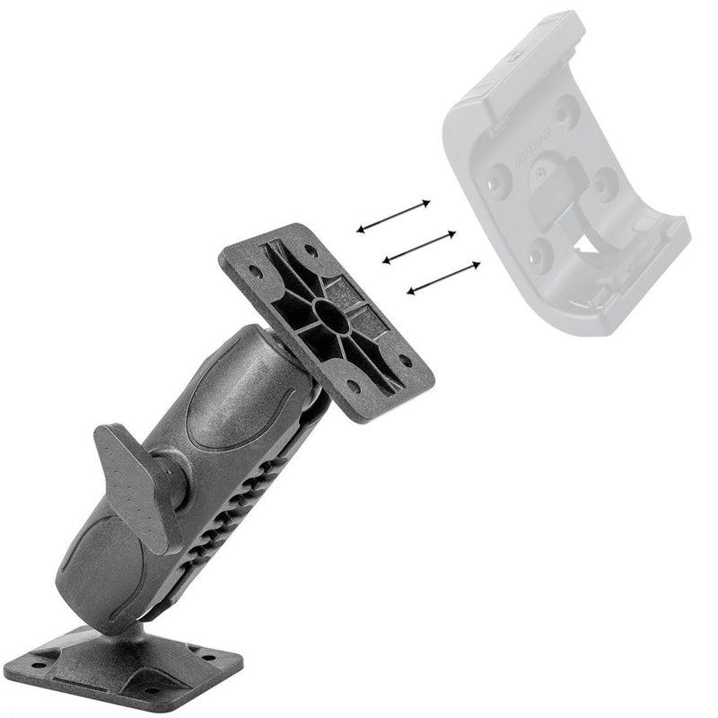 Heavy Duty AMPS Drill CAR Wall Mount for Garmin Montana Holder Satellite Radio and Video Camera Bracket with 4 Hold AMPS Connection (Compatible with 25mm / 1" Ball Head Mounting) - NewNest Australia
