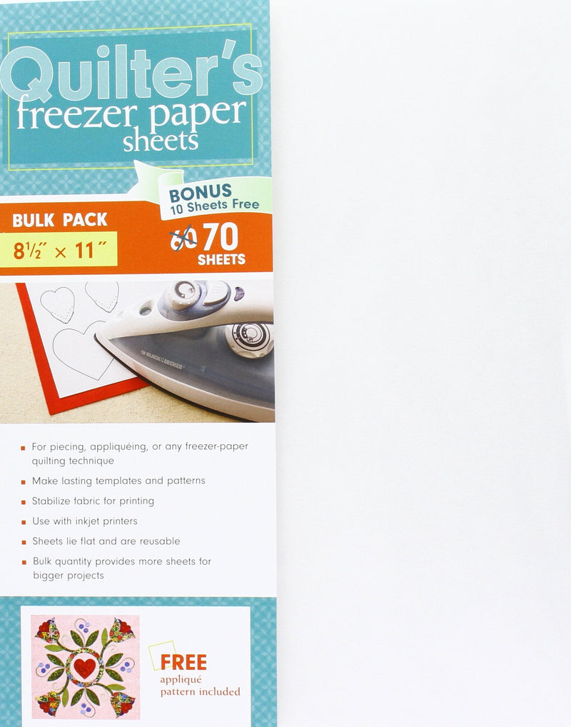C&T PUBLISHING C&T 8.5x11 70pc Quilter's Freezer Paper Sheet, 8.5" x 11" - NewNest Australia