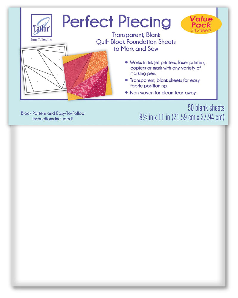 June Tailor Perfect Piecing - 50-sheet Value Pack - NewNest Australia