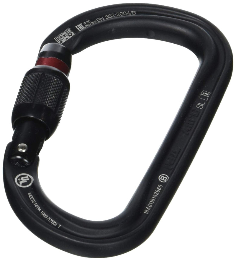 Petzl Am'D Screw-Lock Carabiner (Black, Screw-Lock) - NewNest Australia