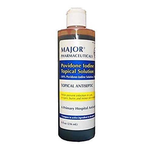 Major Povidone Iodine 10% Unflavored Solution, 8 Fl Oz - NewNest Australia