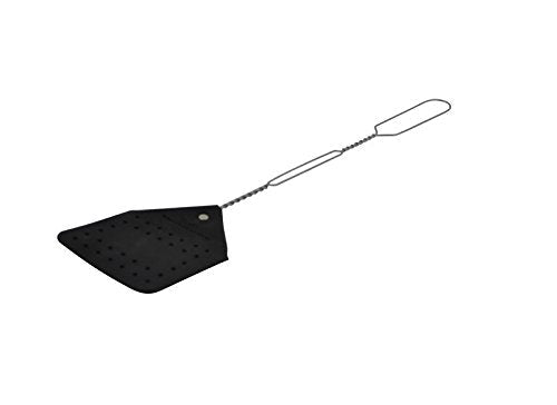 Hope Woodworking Leather Fly Swatter Set (1 Pack) – 17” Amish-Made Fly Swat w/Real Leather Paddle – Fly Swatters Multi Pack w/Metal Handle – Bug Swatter, Mosquito Swatter, Wasp Swatter (Black) 1 Pack Black - NewNest Australia