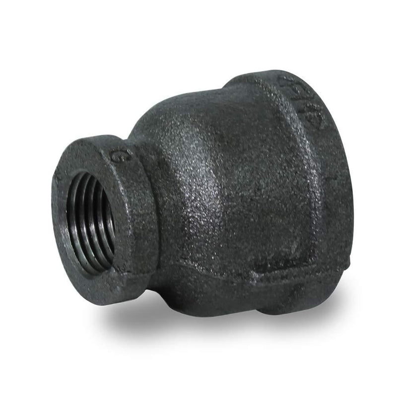 SUPPLY GIANT CNSD3344 1-1/2 X 3/4 Black Malleable Iron Reducing Coupling, 1-1/2 in. x 3/4 1-1/2 in. x 3/4 in. - NewNest Australia