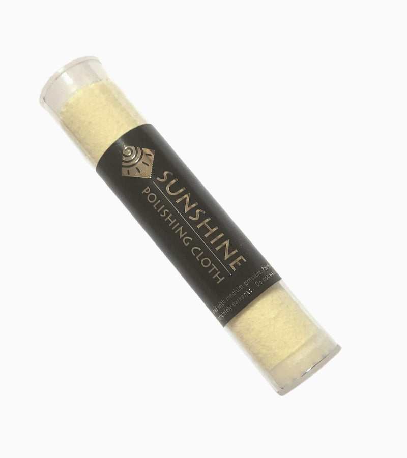 Sunshine Polishing Cloth for Sterling Silver, Gold, Brass and Copper Metal; Packaged in a Tube (Quantity 1) - NewNest Australia