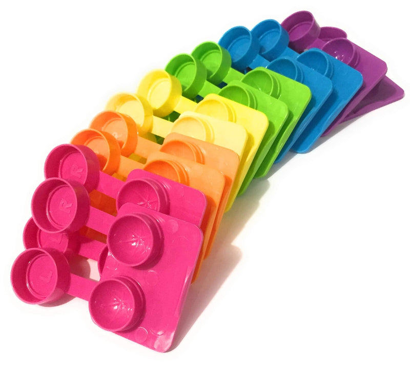 Amcon Contact Lenses Cases Flat Ribbed Extra Deep Well - Assorted, 12 Pack Mix - NewNest Australia