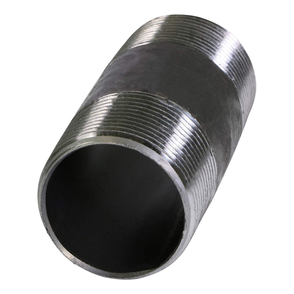 Everflow Supplies NPBL3420 2" Long Black Steel Nipple Pipe Fitting with 3/4" Nominal Size Diameter - NewNest Australia