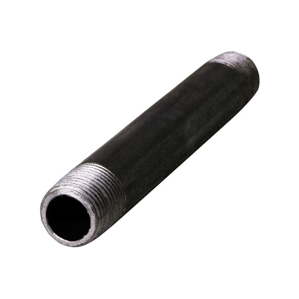 Everflow Supplies NPBL3480 8" Long Black Steel Nipple Pipe Fitting with 3/4" Nominal Size Diameter - NewNest Australia