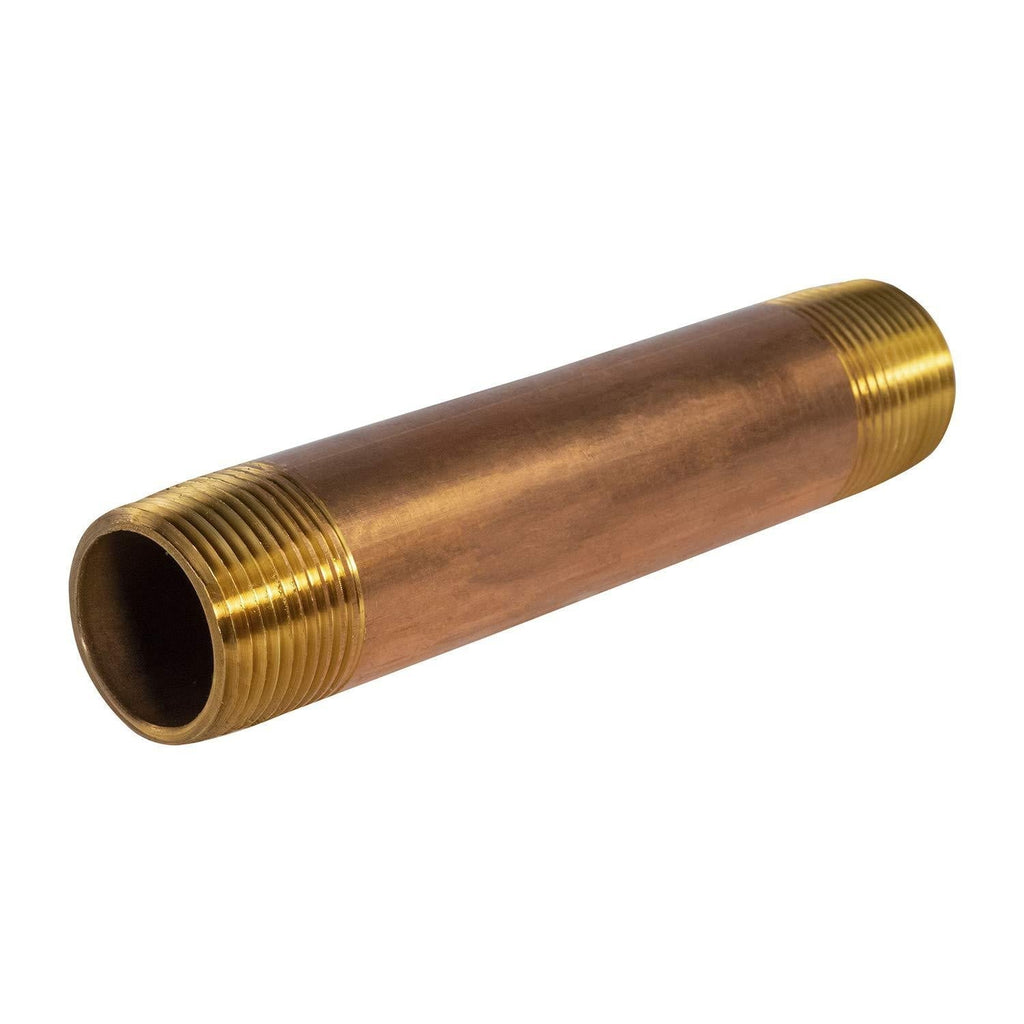 SUPPLY GIANT OQCS3477 5-1/2" Long Brass Nipple Pipe Fitting with 1/2" Nominal Diameter and NPT Ends - NewNest Australia