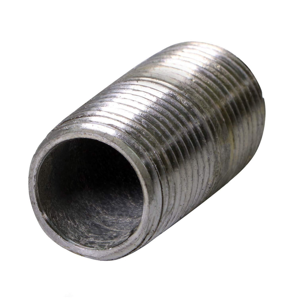 SUPPLY GIANT OQHM1000 1" X 1", Malleable, Pre Cut Connectors, To Build Vintage DIY Furnitre, Industrial Steel One Inch Threaded Pipes Nipples and Fittings, Galvanized, 1 in. x 1 - NewNest Australia