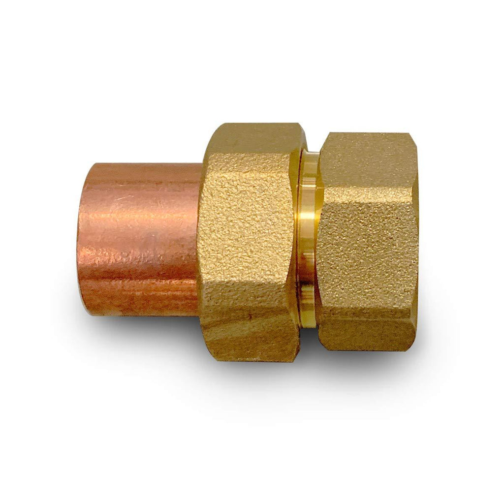 Supply Giant DDGV0114 1-1/4" Lead Free Copper Union Fitting with Sweat to Female Threaded Connects - NewNest Australia