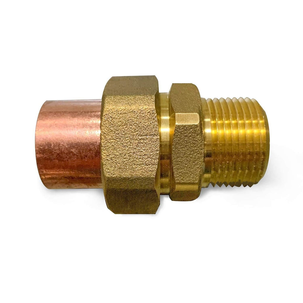 Supply Giant DDNV0114 1-1/4" Lead Free Copper Union Fitting with Sweat to Male Threaded Connects - NewNest Australia