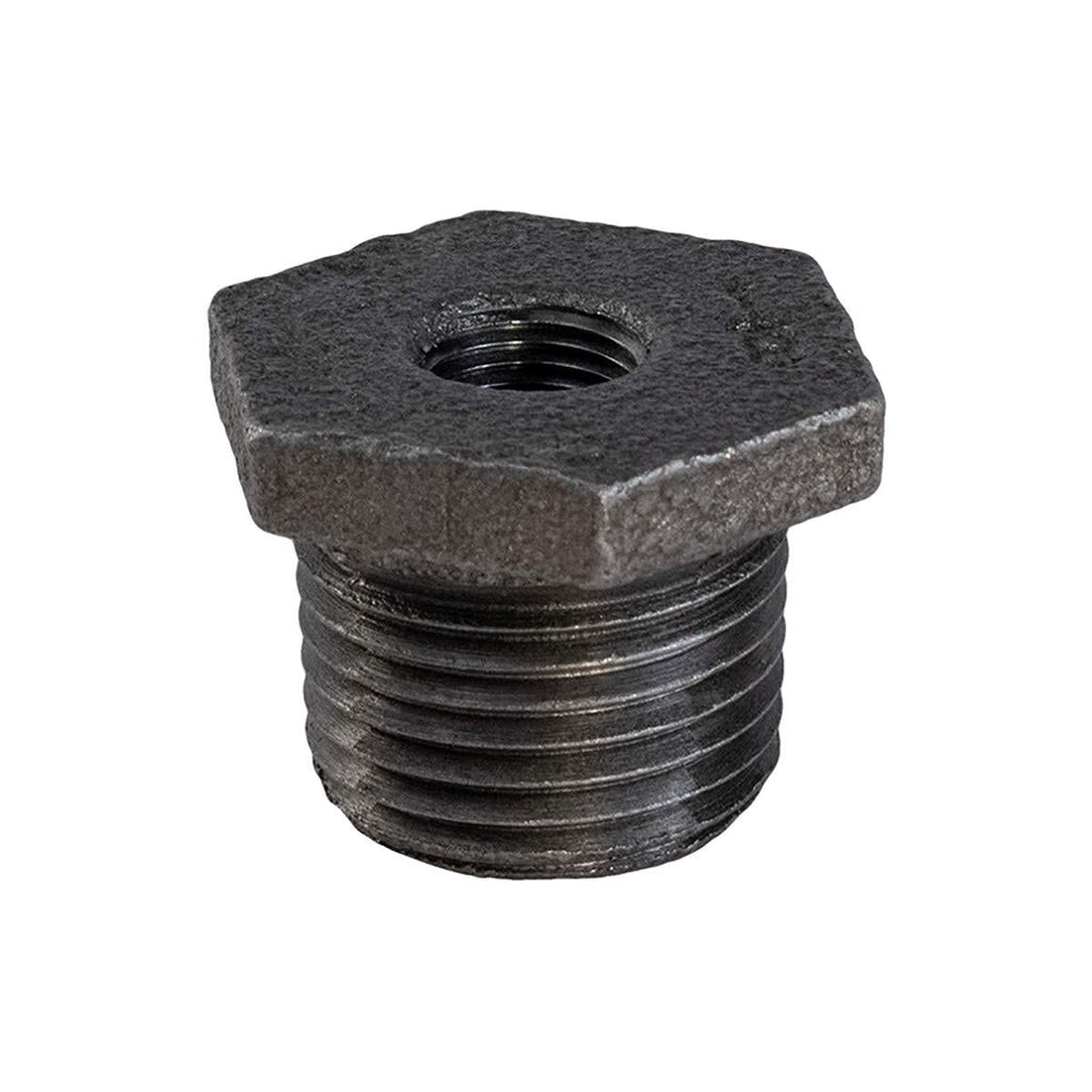 SUPPLY GIANT CNCV3005 1" x 1/2" Black Malleable Iron Bushing Fitting with Hexagonal Head 1 in. x 1/2 in. - NewNest Australia