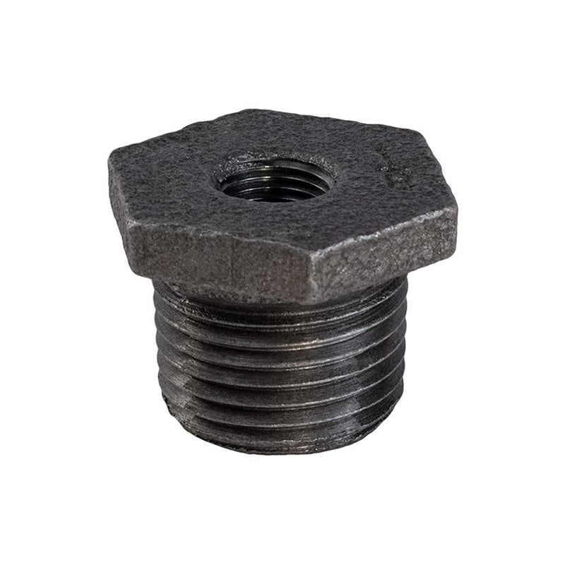 SUPPLY GIANT CNCV3005 1" x 1/2" Black Malleable Iron Bushing Fitting with Hexagonal Head 1 in. x 1/2 in. - NewNest Australia