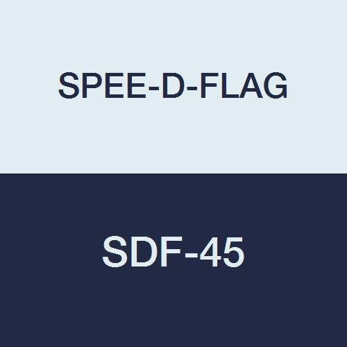 SPEE-D-FLAG SDF-45 Flags and Tags,"Complete Face", Removable, 5/8" x 2-1/4", Yellow (Pack of 100) - NewNest Australia